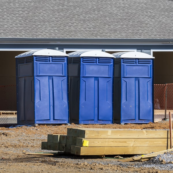 are there any restrictions on where i can place the porta potties during my rental period in Evans